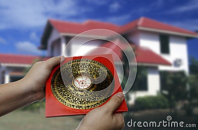 Feng shui compass Stock Photo