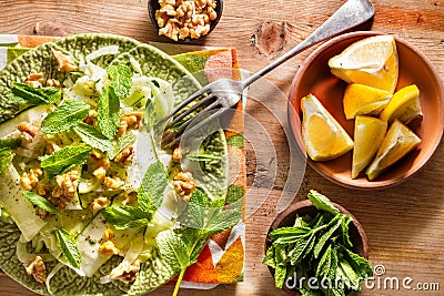 Fennel salad Stock Photo