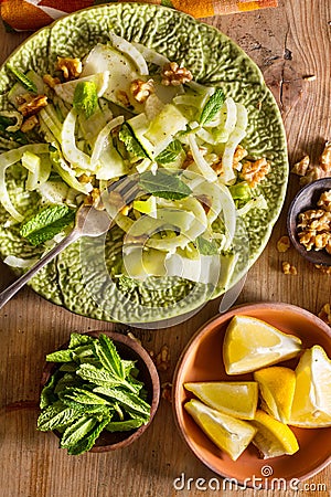 Fennel salad Stock Photo