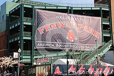 FENWAY PARK, Boston, Ma, sign Editorial Stock Photo