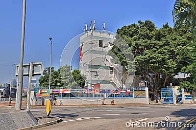 Fenwick Piers and Fleet Arcade located at Wan Chai, Hong Kong 30 Dec 2021 Editorial Stock Photo