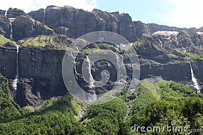 Fer-a-Cheval Cirque in the Alps, France Stock Photo