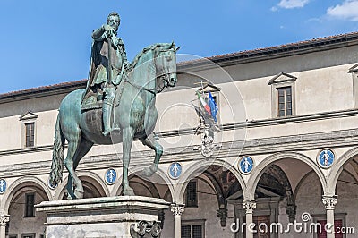 Ferdinando I de Medici in Florence, Italy Stock Photo