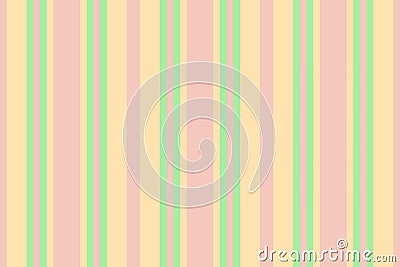 Feremony vertical texture textile, jacket vector lines seamless. Lide stripe pattern fabric background in light and moccasin Vector Illustration