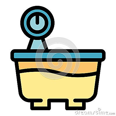 Fermenting container icon color outline vector Vector Illustration