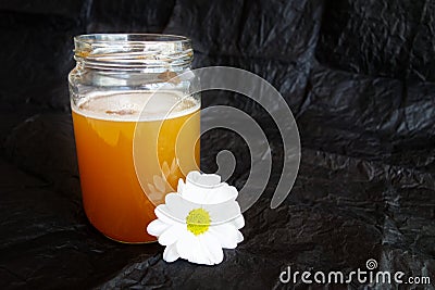 Fermenting mead, honey wine, tej Stock Photo