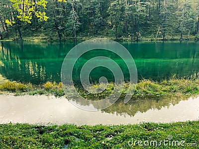 Fernsteinsee near Nassereith in Tyrol Stock Photo