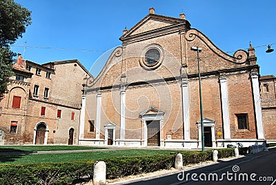 Ferrara church Stock Photo