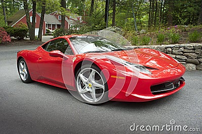 Ferrari 458 coupe Editorial Stock Photo