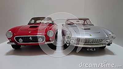 Ferrari 250 Berlinetta SWB and Ferrari 250 Lusso front view Editorial Stock Photo