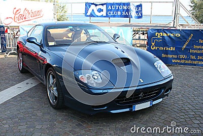 Ferrari blue Editorial Stock Photo