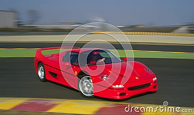 Ferrari F50 Red Sports Car Editorial Stock Photo