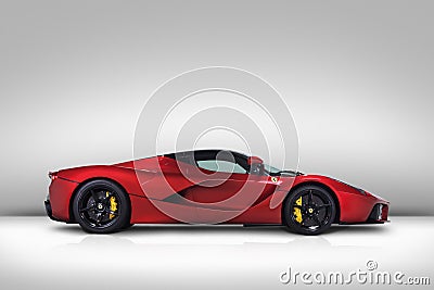 Ferrari LaFerrari side profile view Editorial Stock Photo