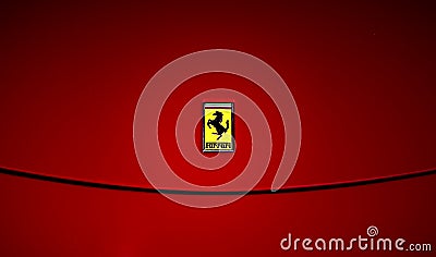Ferrari Logo Editorial Stock Photo