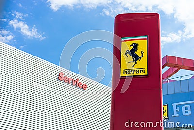 Ferrari logo Editorial Stock Photo