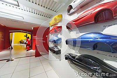 Ferrari Museum Hall Editorial Stock Photo