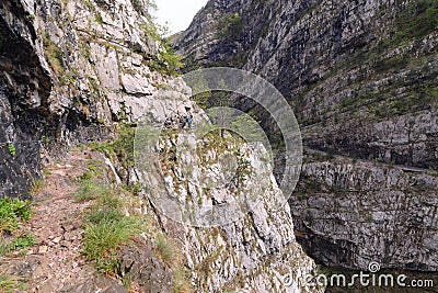 Ferrata della memoria area of Villanova. Day foto Stock Photo