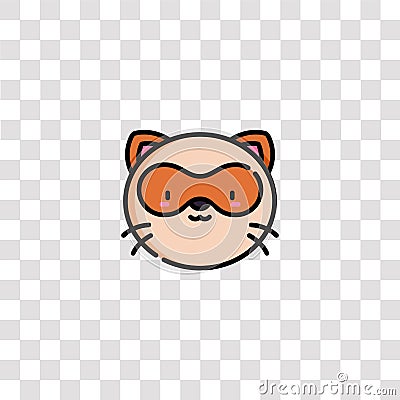 ferret icon sign and symbol. ferret color icon for website design and mobile app development. Simple Element from animals Vector Illustration