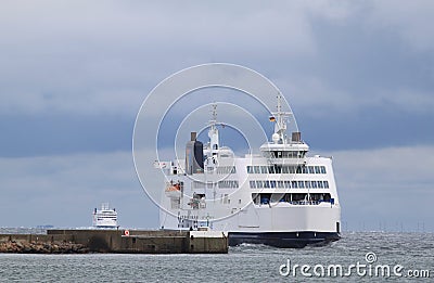 Ferries between Germany and Denmark Editorial Stock Photo