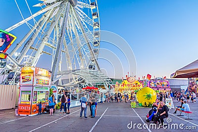 Ferris Wheel at Arizona State Fair Editorial Stock Photo