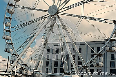 Ferris Wheel Weston super Mare Seafront Stock Photo