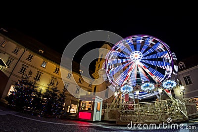 Ferris wheel on christmas fair on Mariahilferplatz in Graz Austria Stock Photo