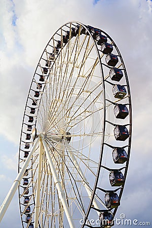 Ferris Wheel estrella or Star of puebla, mexico IX Editorial Stock Photo