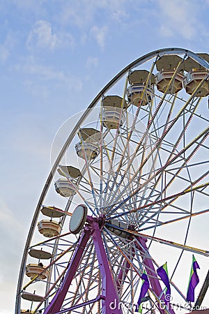 Ferris-wheel at the fair Stock Photo