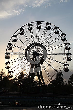 The Ferris wheel of Ferghana Stock Photo