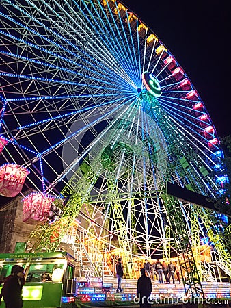 Ferris wheel at night Editorial Stock Photo