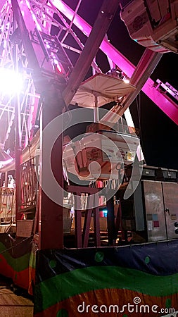 Ferris Wheel at night Editorial Stock Photo