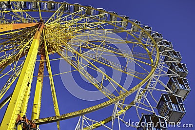 Ferris wheel at Oktoberfest Editorial Stock Photo