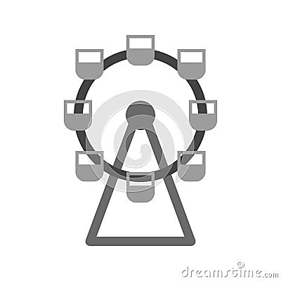 Ferris Wheel Vector Illustration