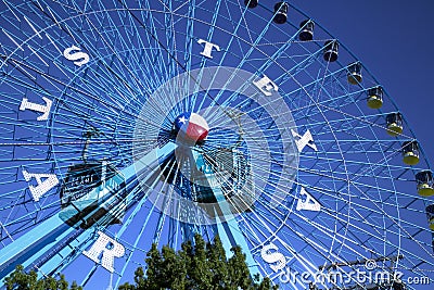 Ferris wheel and sky way at State Fair Editorial Stock Photo