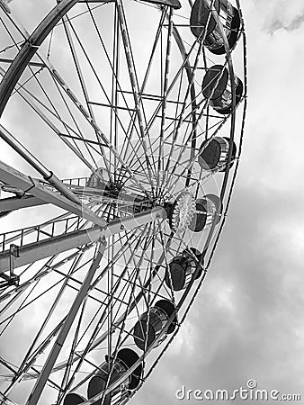 Ferris Wheel Vertical Angle Editorial Stock Photo