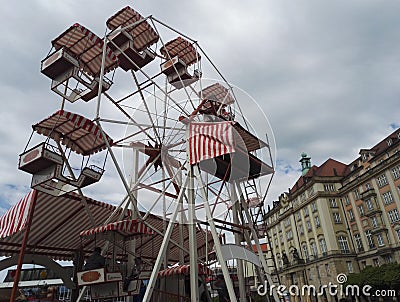 Ferris whell in Dresden, Germany Editorial Stock Photo