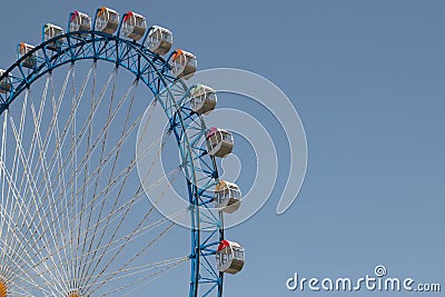 Ferriswheel with blue sky Stock Photo