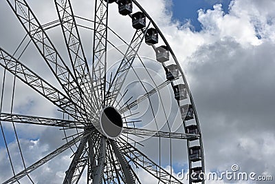 Ferriswheel on a cloudy day Editorial Stock Photo