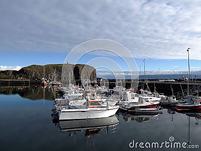 Ferry Port Baldur in Stykkisholmur, Iceland Editorial Stock Photo