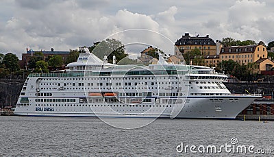 Ferry Birka on the quay in Stockholm Sweden Editorial Stock Photo