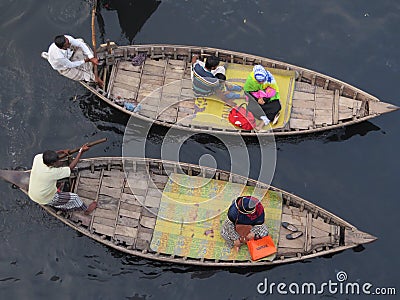 ferry boat, Buriganga river, Dhaka, Bangladesh Editorial Stock Photo