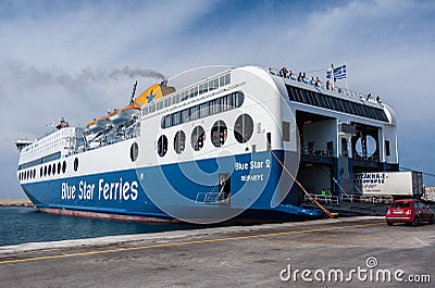 Ferry Boat in Greece Editorial Stock Photo