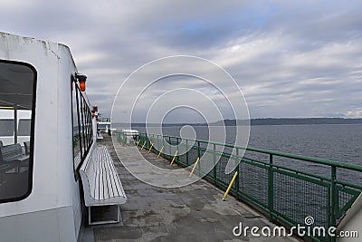 Ferry from Edmunds to Kingston Washington state Editorial Stock Photo