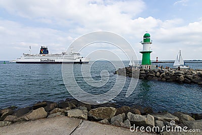 The ferry MS Kronprins Frederik Editorial Stock Photo