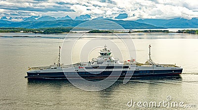 Ferry Near Molde Norway Editorial Stock Photo