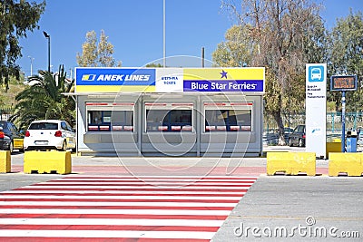 Ferry Ticket Office Editorial Stock Photo