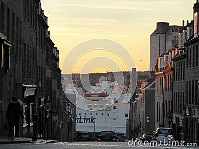 City Centre Harbour Aberdeen Scotland Editorial Stock Photo