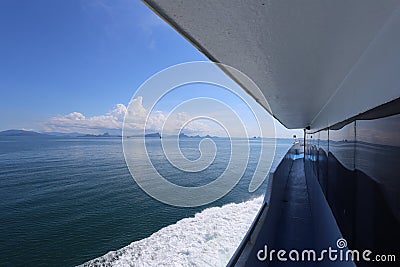 Ferry trip among the Islands. Stock Photo