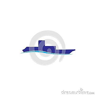 Ferry Waves Logo Stock Photo