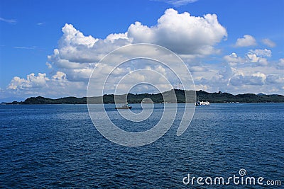 Ferrying from Koh Chang to Pattaya Stock Photo